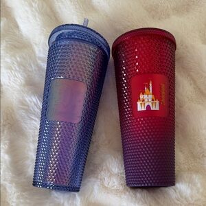 Disneyland Blue and Red Tumbler Set